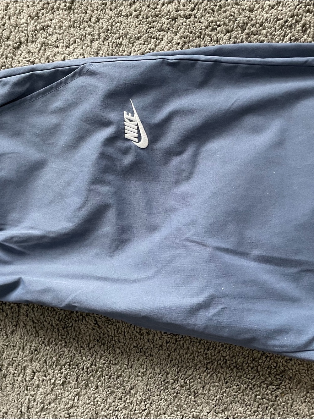 Nike Grayish Blue Jogger Pants with Black Swoosh Tag